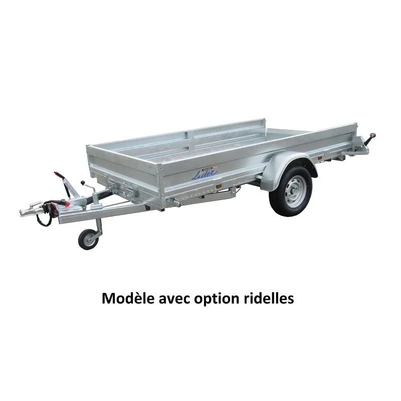 Remolque de plataforma 1 eje Lider-Robusto 37380.75 - 3 m - 750 Kg - Imagen 2