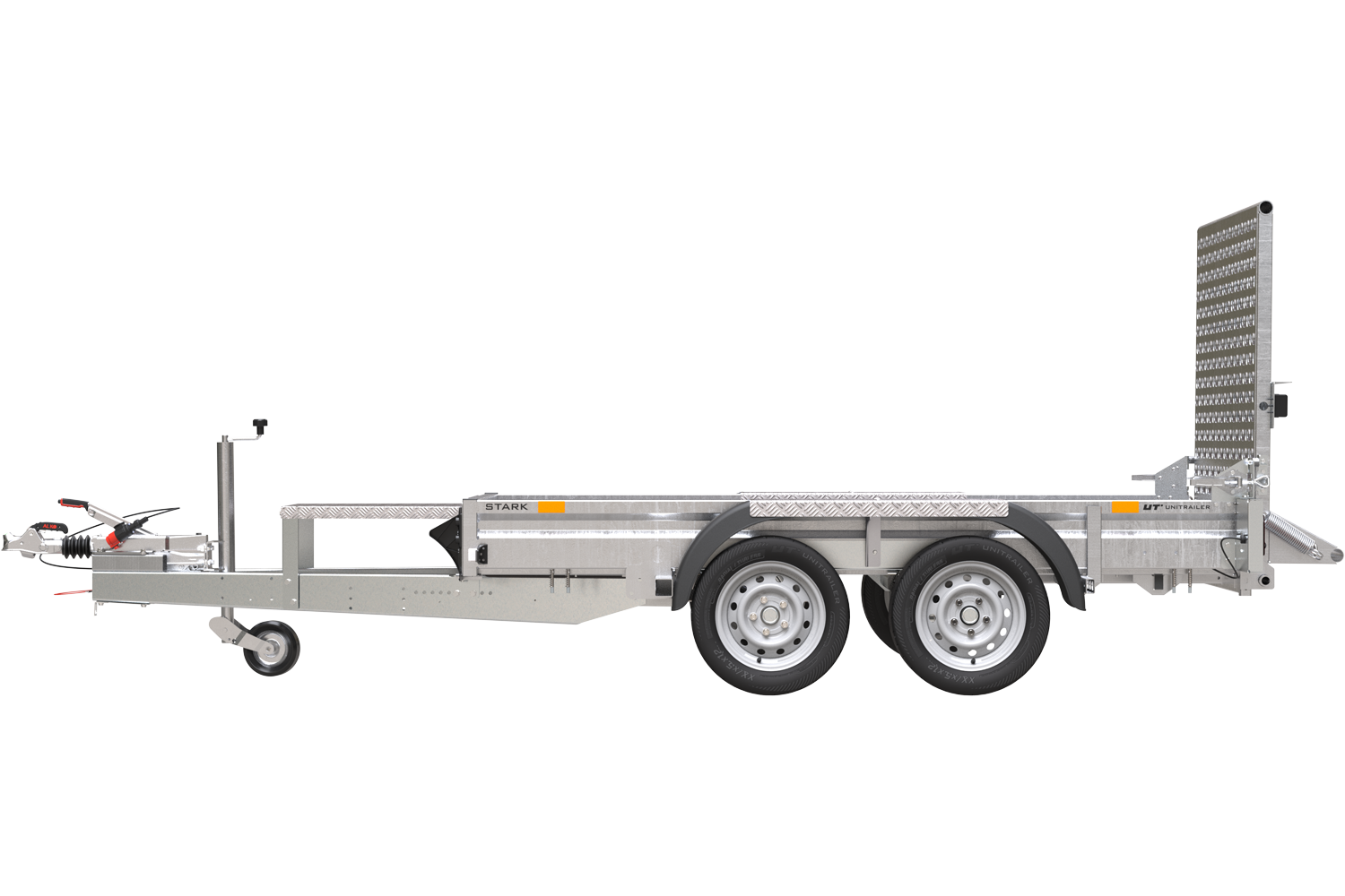 Remolque de construcción para el transporte de una miniexcavadora - UNITRAILER STARK 3 260 - Imagen 2