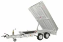 Remolque con tres compartimentos anssems ksx 3500 / 355 x 178 x 30 cm