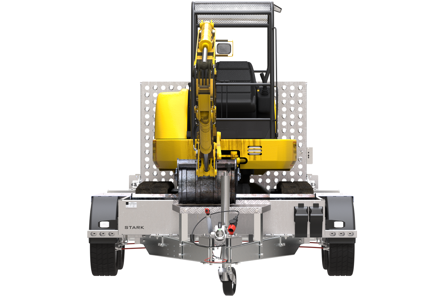 Remolque de construcción para el transporte de una miniexcavadora - UNITRAILER STARK 3 260 - Imagen 4