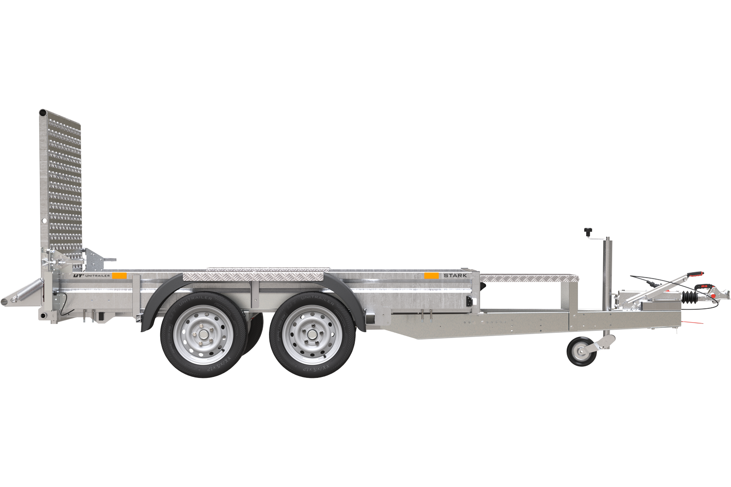 Remolque de construcción para el transporte de una miniexcavadora - UNITRAILER STARK 3 260 - Imagen 5