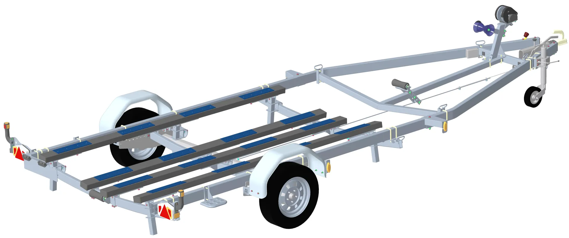 Remolque de puerta de barco sun way bass boat g1000pt20