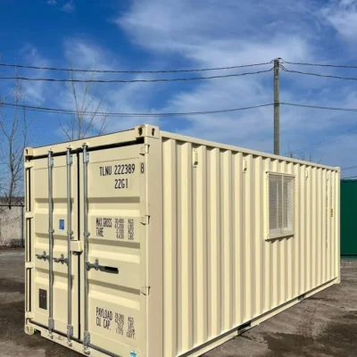 Contenedor de Oficinas de Nueva Construcción-20 Pies Aislado y Equipado