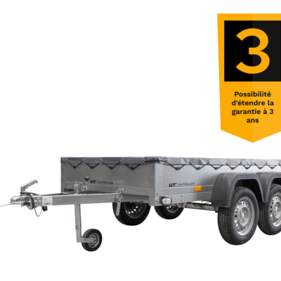 Remolque Unitrailer 264/2 kipp con rueda motriz